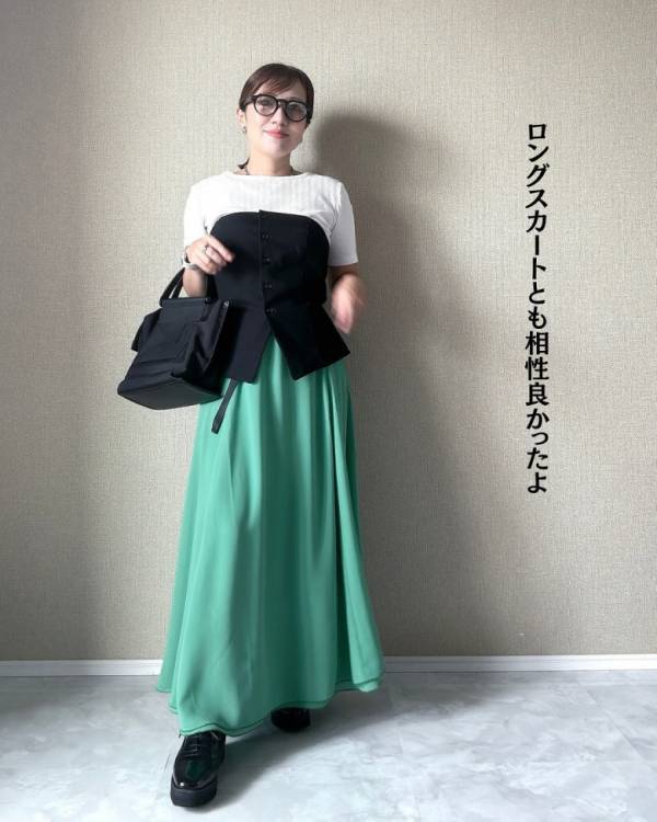 大活躍！【GU】フロントボタンビスチェをプラスするだけでおしゃれ指数が爆上がり♡