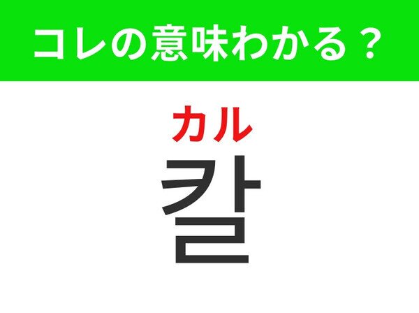 【韓国生活編】料理をする時に欠かせない調理器具！「칼（カル）」の意味は？