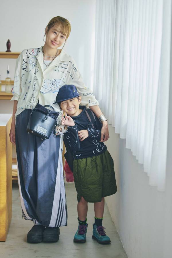 【親子SNAP】動きやすいのに品良くおしゃれ♡5歳男子ママの秋のリンクコーデとバッグの中身