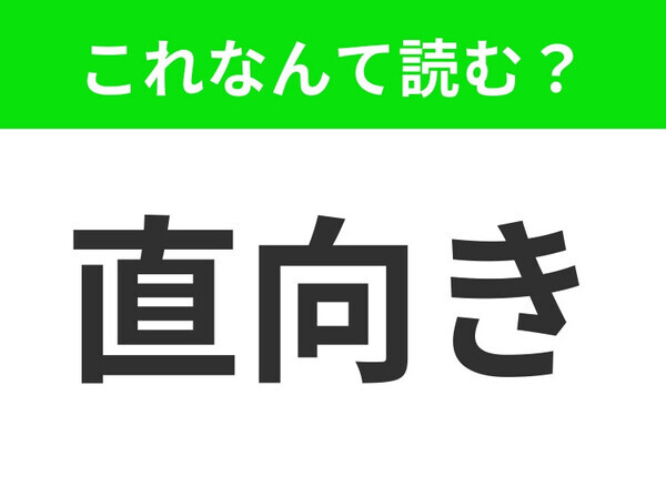 【直向き】はなんて読む？ほとんどの方が間違った読み方をしているらしい！？