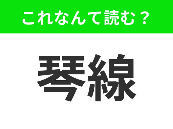 【琴線】はなんて読む？あなたは正解できますか？