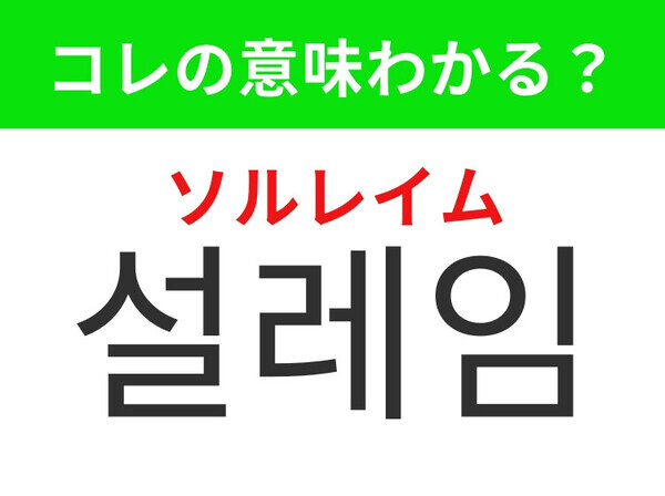 【韓国ドラマ編】心が弾む気持ちを表すあの言葉！「설레임（ソルレイム）」の意味は？
