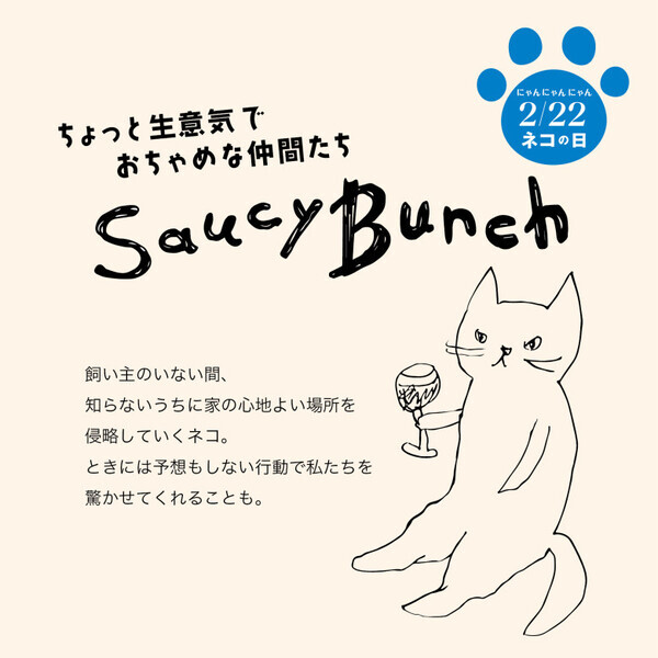 2月22日はネコが主役！愛着がわく【レイジースーザン】の無愛想なにゃんこ♡