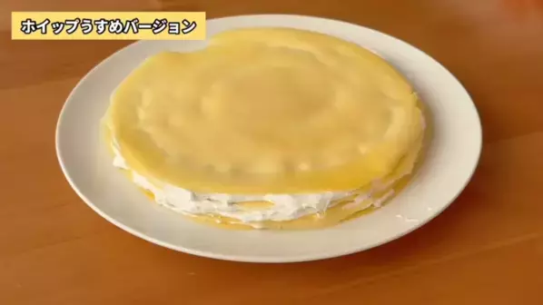 「焼かない！」「材料4つで超簡単！」レンジでできる【もっちもちのミルクレープ】レシピ