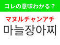 【韓国グルメ編】韓国でおなじみのあの保存食！「마늘장아찌（マヌルチャンアチ）」の意味は？