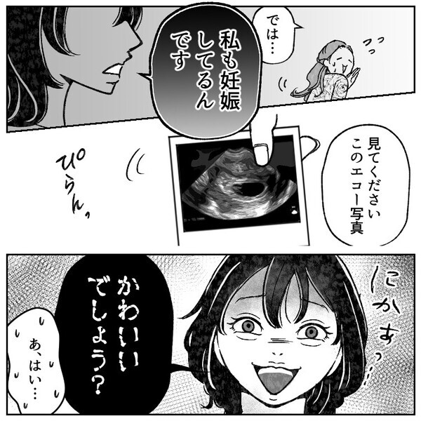 「はじめまして！私のエコー写真かわいいでしょう？」初対面で謎の女性にいきなり絡まれて…戸惑っていると⇒「私の赤ちゃんの父親は、あなたの旦那さんです」衝撃的すぎる事実を聞かされて・・・
