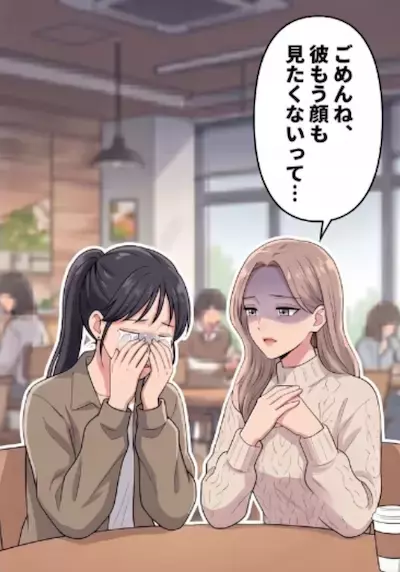「私に任せて！絶対に2人を復縁させてあげる！」元カレとの仲を取り持ってくれる友人。しかし彼女から予想外の言葉が⇒「彼はあなたのことが嫌いだって！」違和感を元カレ本人に確かめようとするが・・・