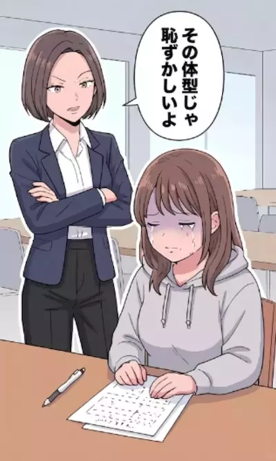 「その体型でよく歩けるねw恥ずかしくないの？」スレンダーな友人にマウントを取られる日々…ある日偶然の出会いからイケメンと仲良くなると⇒マウント友人から盛大な嫌がらせをされる羽目に・・・
