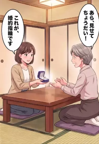 「素敵なダイヤの婚約指輪を見せてちょうだい！」初対面の義母にお披露目したら…ベタベタ触りまくり＆鼻息直撃でうんざり⇒「てへ！落としちゃった！」高価な指輪を床に落とされて・・・