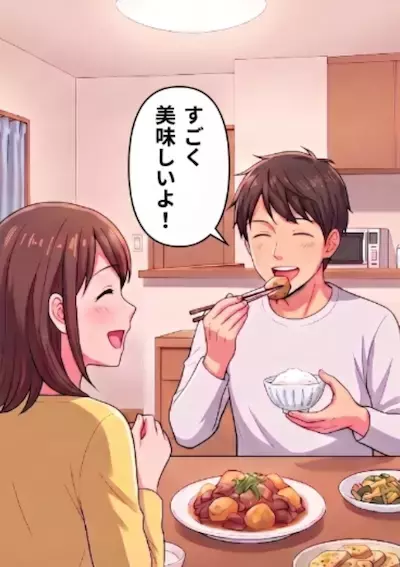 「こんなに美味しい料理が作れるなんて俺の妻は天才だ♡」手料理を絶賛してくれる夫。味付けに“めんつゆ”を使用したことを伝えると⇒「はぁ！？手抜きかよ！」なぜか大激怒されてしまい・・・