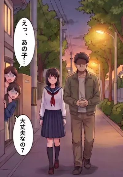 「寂しそうだけどいったい何があったのか…」ママ友の娘が怪しい中年男性と密会！？未成年を魔の手から守るため、近所のママたちが動くが⇒男性の“衝撃の事実”が発覚して・・・