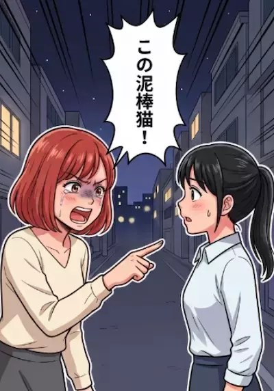 「実は上司と付き合っているの♡」同僚から秘密の社内恋愛を打ち明けられた私。しかし、痴話喧嘩の巻き添え＆仕事を押し付けられる最悪の事態に！？⇒さらに同僚に「泥棒猫」とまで言われ・・・
