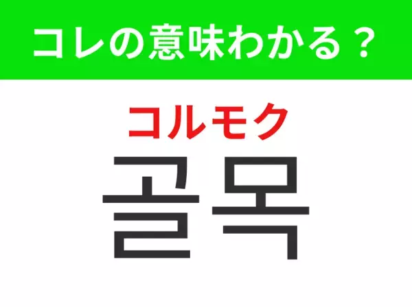 【韓国生活編】ひっそりとした細い通り道！「골목（コルモク）」の意味は？