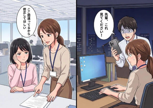 指示していないタスクを勝手に進める新入社員！注意をしても「わかりましたぁ～」と聞く耳を持たず…ある日、大事件が起きることに⇒なんとSNSに機密情報が投稿されていて・・・