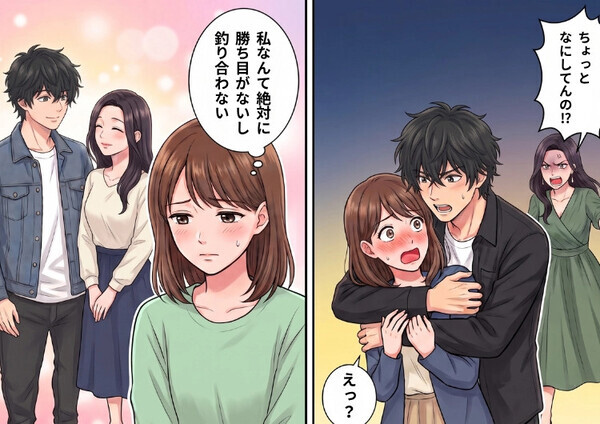 憧れの先輩の隣にはいつも“爆美女”が…片思いを諦めかけていたが、いきなり先輩から「家に来て」と連絡が！？ワクワクで彼の家に行くと⇒「え、ドン引き」なんと憧れの先輩が大泣きする事態に・・・