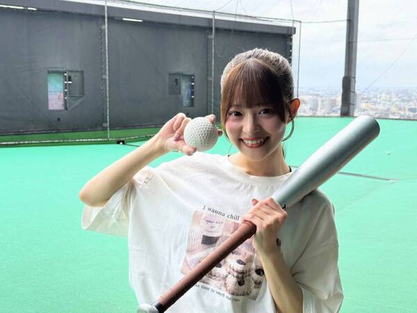 「地上86m！天空の場所でストレス発散♪」【池袋バッティングセンター】を野球アイドルLumiétoile・越まりんさんがナビゲート！