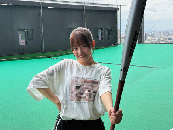 「地上86m！天空の場所でストレス発散♪」【池袋バッティングセンター】を野球アイドルLumiétoile・越まりんさんがナビゲート！