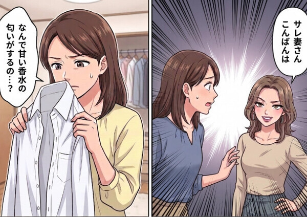 「サレ妻さんこんばんはー！」妊活で夫とギクシャク。すれ違いが続く中、ある日“見知らぬ女性”が突撃訪問してきて⇒「私が不倫相手よ♡」妻と直接対決をしにきた愛人の狙いとは・・・