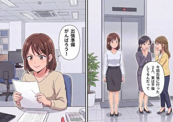 「あの上司と部下、実は不倫してるんだってw」 念願の出張が突然キャンセルされた理由とは！？⇒怪しすぎる上司と同期が隠していた、鳥肌モノの裏切り行為が発覚・・・
