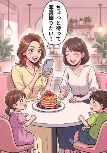 「写真撮るからまだ食べないで！」SNS映え命のママ友！一緒にいてもひたすらスマホをいじっているばかり⇒数分間だけ子どもを見ててと頼んだら、なんと血の気が引く事態に・・・