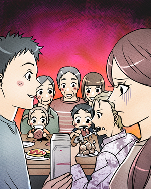 仲良し義実家に荒らされた家