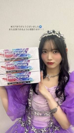 CUTIE STREETの真鍋凪咲がMステ出演の感謝をストーリーにアップ！