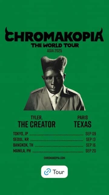 Tyler The Creatorが8年ぶり日本公演を発表！ファンの間で大きな話題に！