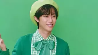 阿部亮平が“スノーマメ”姿で魅了！カルビー「ミーノ」CMオフショットに大反響「世界一緑が似合う男」