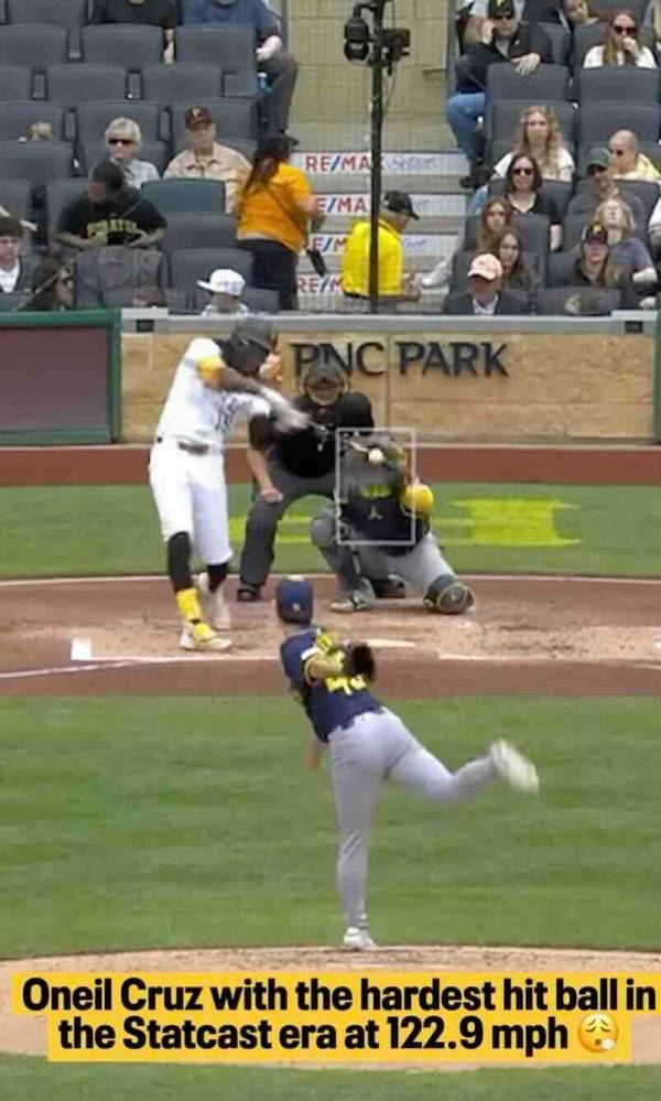 オニール・クルーズ、MLBスタットキャスト史上最速約198キロホームランを記録