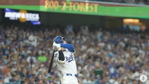 MLBドジャース大谷翔平が今季第22号となるソロホームラン！