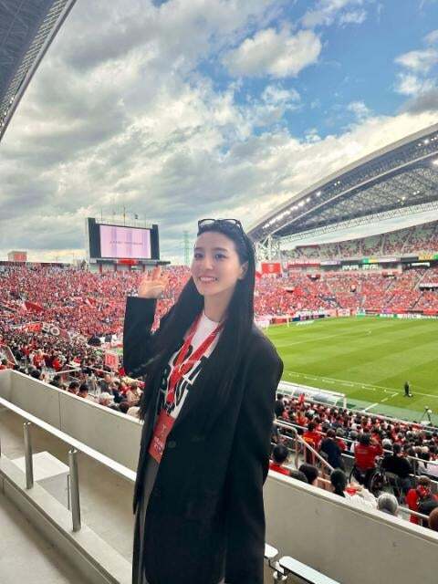 宮原華音、浦和レッズvs横浜FC戦を現地観戦「スポーツは生観戦が最高！」