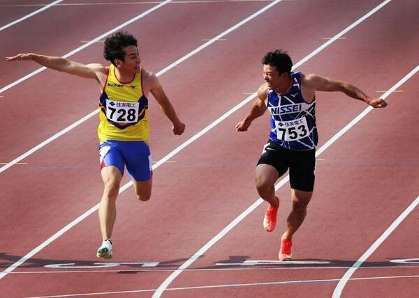 陸上 日本GP 布勢スプリント 宮城辰郎 自己新 10秒14でV