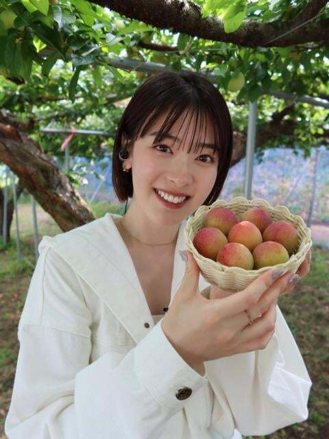 水上京香、熊本・玉東町から“幻のすもも”を生中継リポート