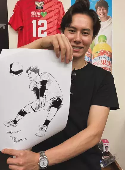 「どっちの藍くんもかっこいい！」「めちゃくちゃ似てる！」バレーボール髙橋藍、ハイキュー！！作者が描いたイラストに大喜び！