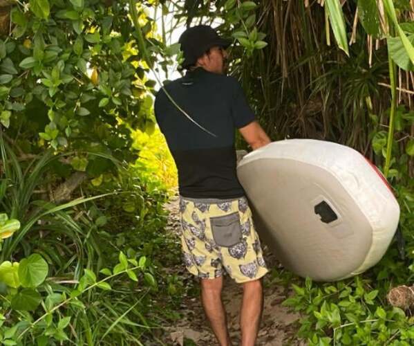 カヌー・當銘孝仁　沖縄でSUP×カヌー練習！秘密のトンネルも探検