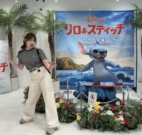 元AKB48・谷口めぐがスティッチの映画を鑑賞！