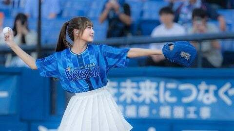 イコラブのベイ党・瀧脇笙古、”夢叶えた”セレモニアルピッチの写真を公開！