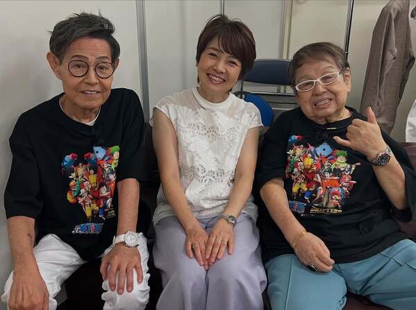 ドリフターズ展が大盛況！！高木ブーが加藤茶と〇〇アナとの集合ショットを公開