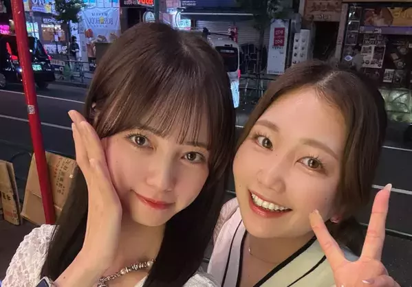 女子プロゴルファー・松崎麻矢、最高の親友と夜のツーショット披露！