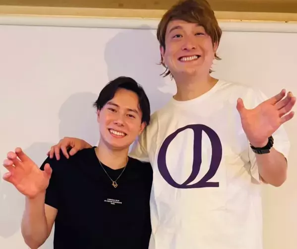 「香取慎吾風パロディに反響」ものまね芸人・JP、高橋藍との“はしごだか”ショット公開