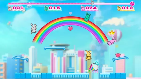 TBS「ラヴィット！」のマスコットが主役に！Switch・Steam向け対戦アクション『LAPPY GAMES』が登場