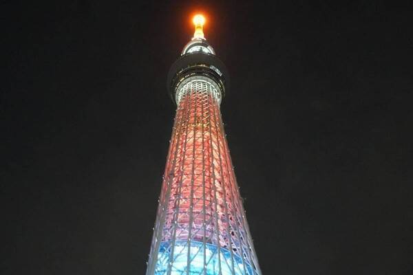 東京2025世界陸上まで10日…スカイツリーが「サンライズレッド」にライトアップ